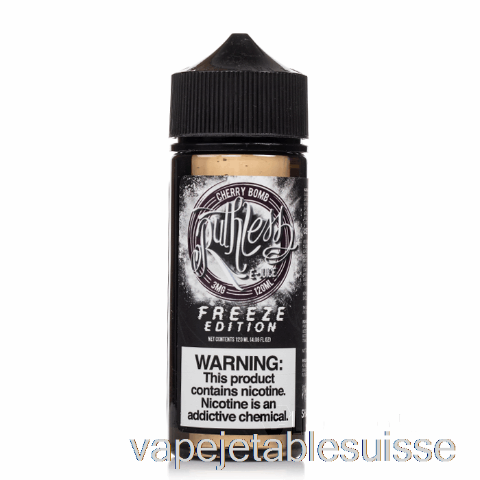 Vape Suisse Cherry Bomb - édition Freeze - Vapeur Impitoyable - 120 Ml 6 Mg
